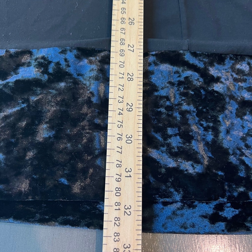 Papillon Blanc Semi Formal Black‎ Cocktail Velvet Trim 3/4 Sleeve Dress - Picture 9 of 9